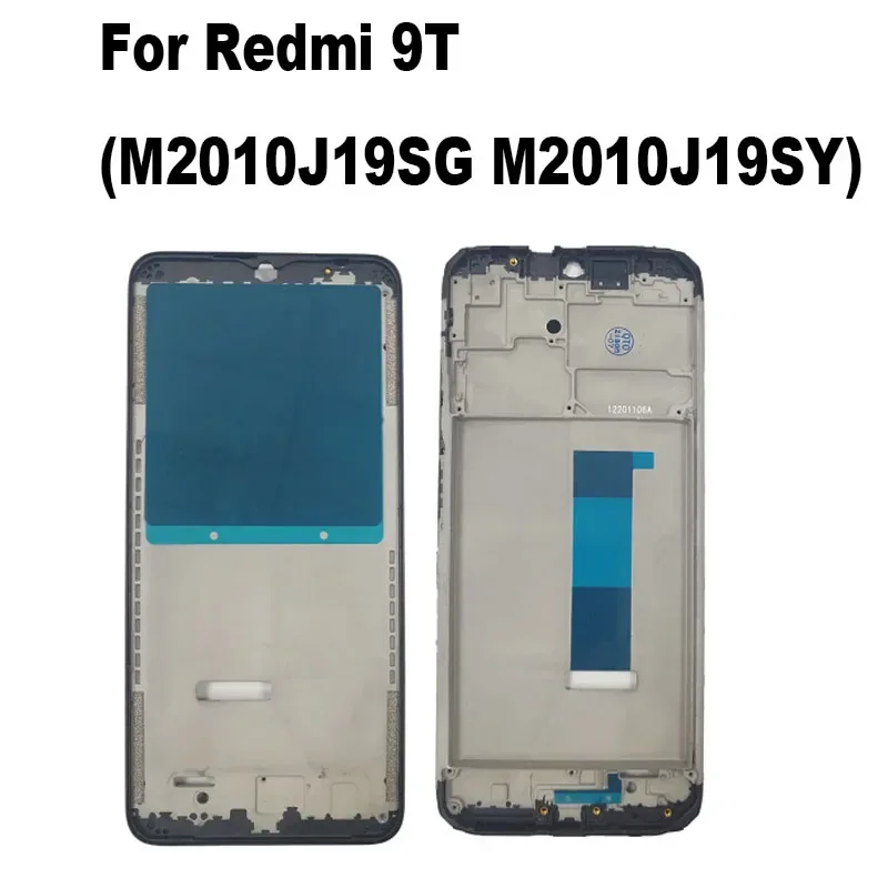 Средняя рамка для Xiaomi Redmi 9t, передняя рамка, крышка корпуса, лицевая панель, лицевая панель j19s m2010j19sg m2010j19sy