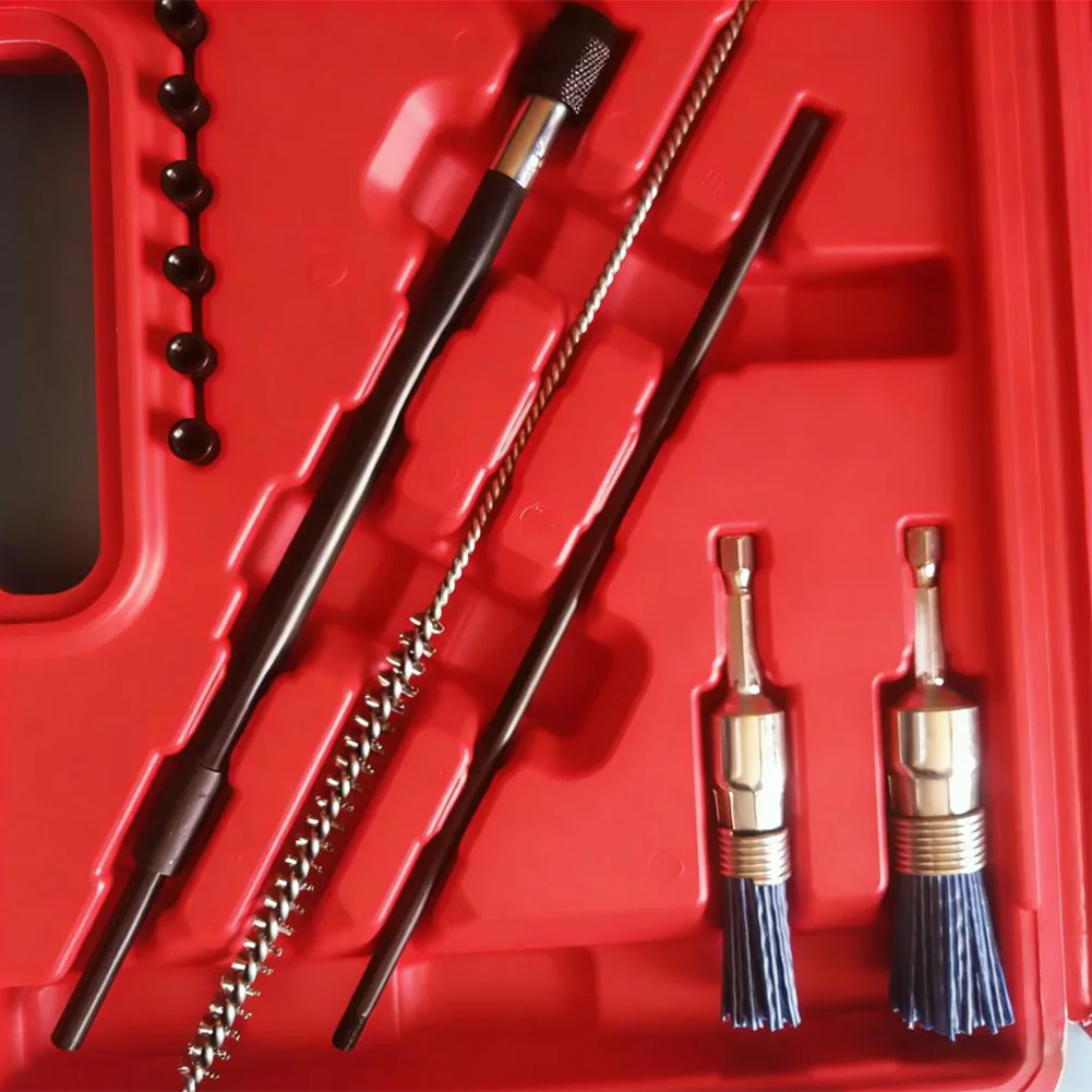 Engine Pipe Brush Kit for Diesel Injectors with Stainless Steel Bristles Compatible with Multiple Vehicle Types