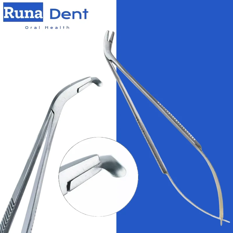 2Piece Dental Stainless Steel Matrix Holder Clamp Forceps Tweezer Band Dental Instrument