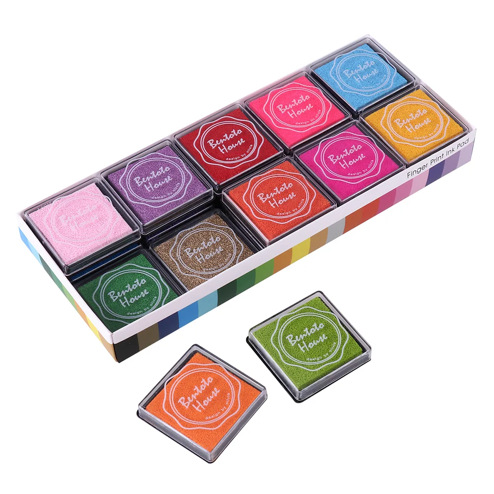 

20 Pcs Multi-colored Giant Ink Pads Stamp Pads for DIY Craft Scrapbooking Finger Paint Ink Pad Set diy ink pad