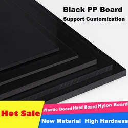 Black Polypropylene Board PP Plastic Sheets Plate Thickness 3mm-20mm 50x50 100x100 200x200 250x250 300x300 300x400mm
