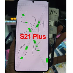 6.7 ''Amoled S21 Plus 5G wyświetlacz dla Samsung S21 Plus LCD G996B G996B/DS G996U wyświetlacz ekran dotykowy wymiana zespołu Digitizer