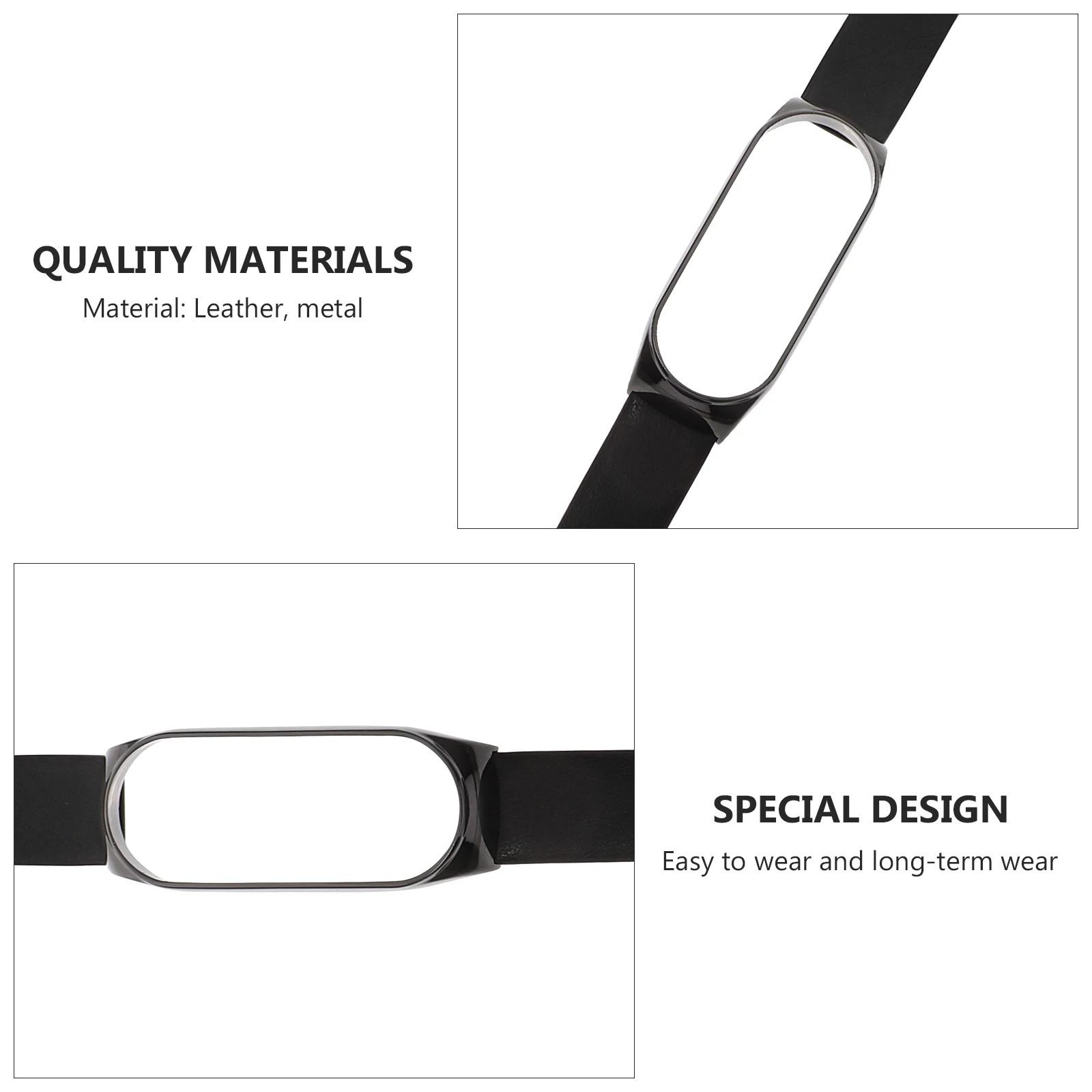 

Imitation Watch Strap Adjustable Replacement Band Lightweight Durable -Friendly Sporty Fitness for Men