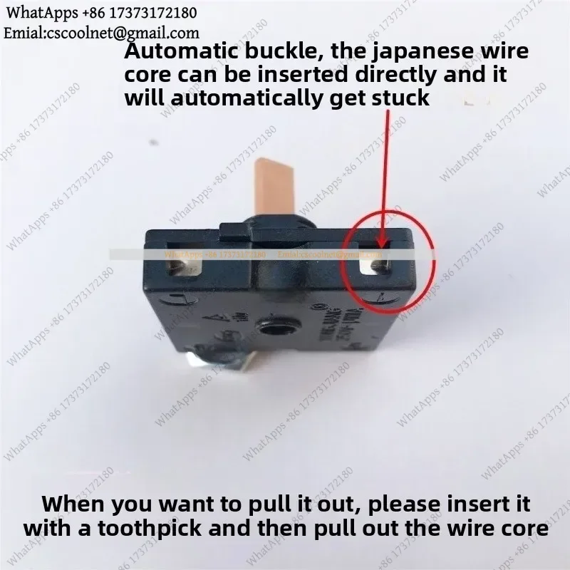 JS03 GZS-6 4-Speed Rotary Switch – Fan Speed Adjustment Control for E218247, 2.5A/5A 125V/250V