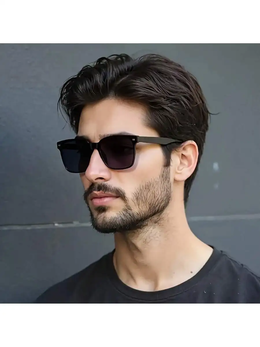 

Large Frame Unisex Fashion Sunglasses Square Style Casual Daily Wear