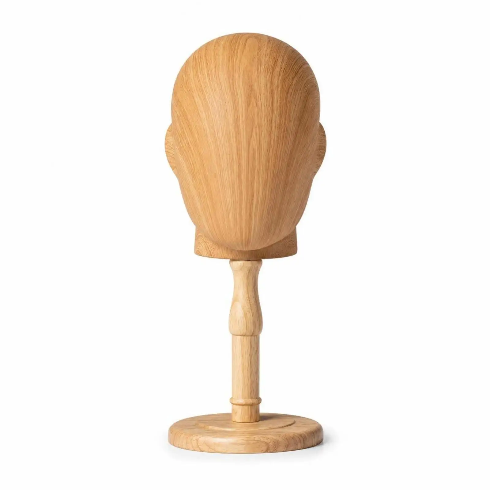 Professional Mannequin Head Display Stand for Wig Hat and Fashion Accessory Organizing with Smooth Wood Finish for Retail