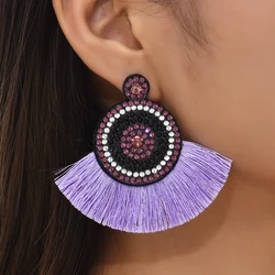 Fashion Bohemia Long Tassel Earrings for Women Ethnic Big Drop Earrings Statement Dangle Earring Fashion Jewelry pendientes