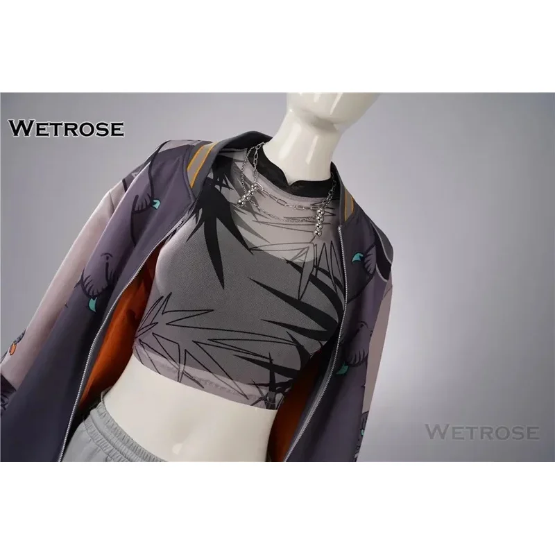 【Wetrosse】В наличии Koganei Niko Косплей Костюм FLOW GLOW Holo Vtuber Hololive Dev Is Outfit Хэллоуин Полный комплект парика