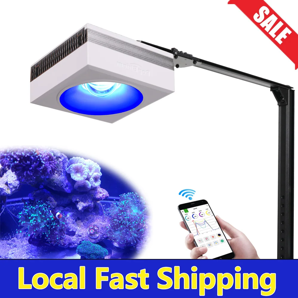 

PopBloom-RL90 WiFi Seawater Led Aquarium Lighting,Marine Aquarium Lamp For Saltwater Reef Coral Fish Tanks And Aquariums,40-60cm