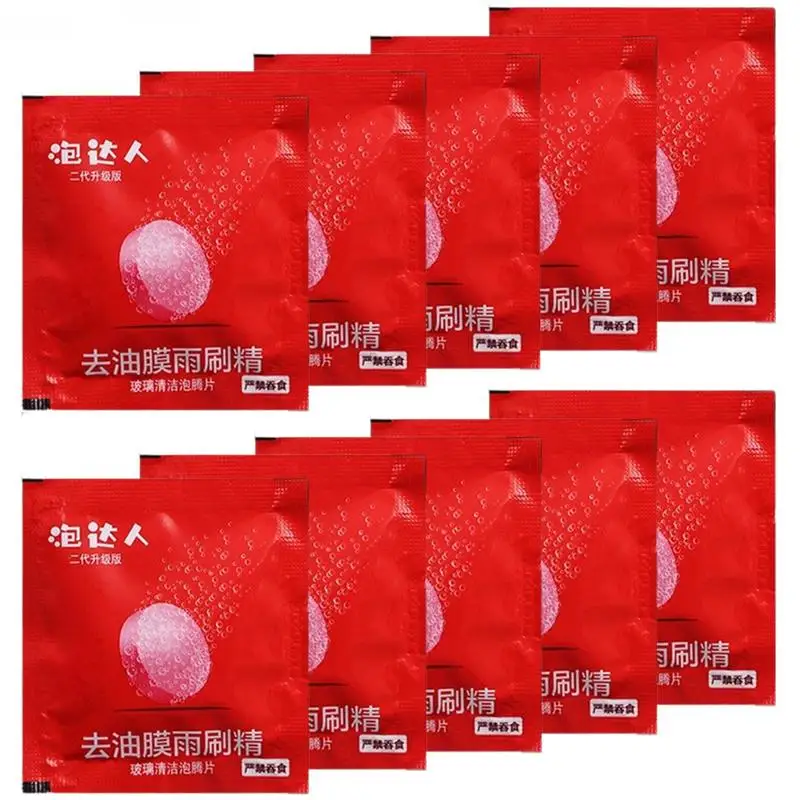 

Automotive Glass Water Effervescent Tablets All-purpose Wiper Solid Wiper Ultra-concentrate For Deconfouling Vehicles And Home