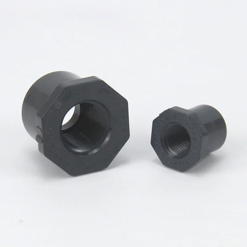 Female Thread Bushing Straight Pipe Connectors Adapter Garden Home Irrigation PVC Plastic Tube Joint 1 Pcs