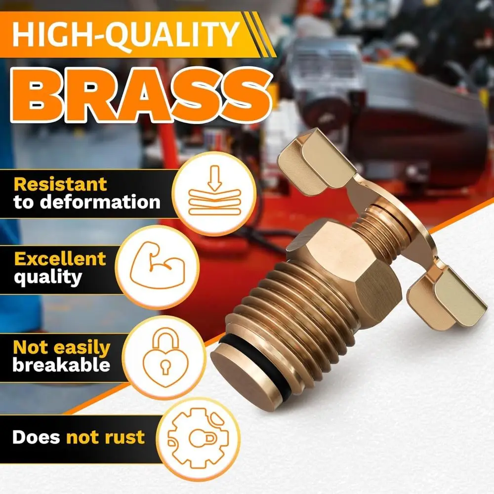 New Brass Air Compressor Drain Valve NPT 1/4