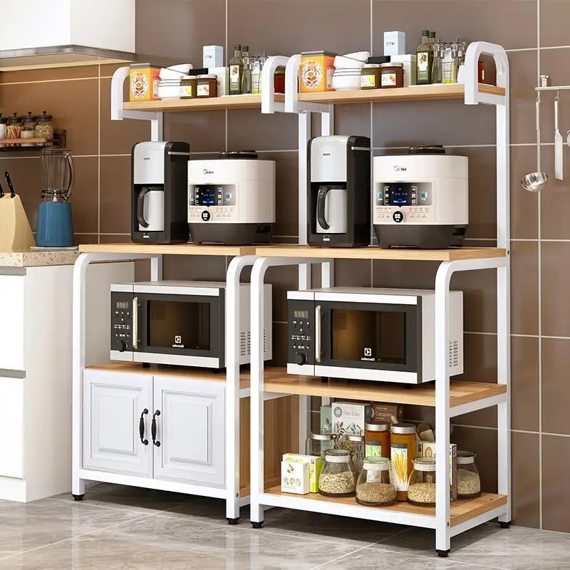 Support de cuisine support de four à micro-ondes du sol au plafond stockage de condiments multicouche utilitaire multifonctionnel