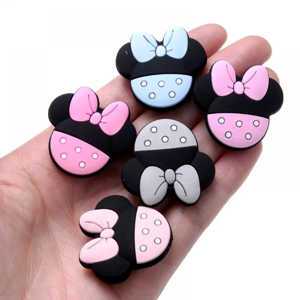 Baby Pacifier Clips Food Grade DIY Pacifier Chain Mouse Shape Silicone Beads For Jewelry Making Necklace Accessorie