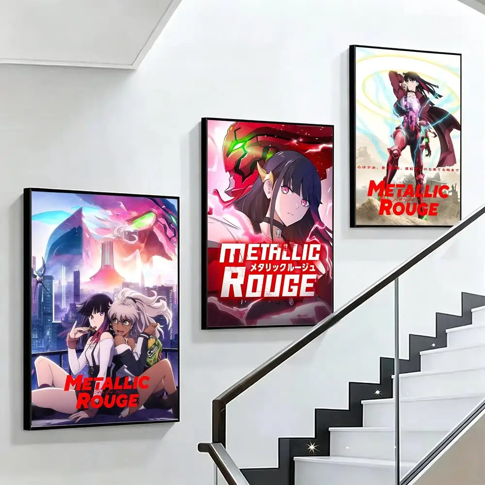 Metallic Rouge Poster HD poster black and white simple home decoration suitable for living room bedroom corridor and gift giving