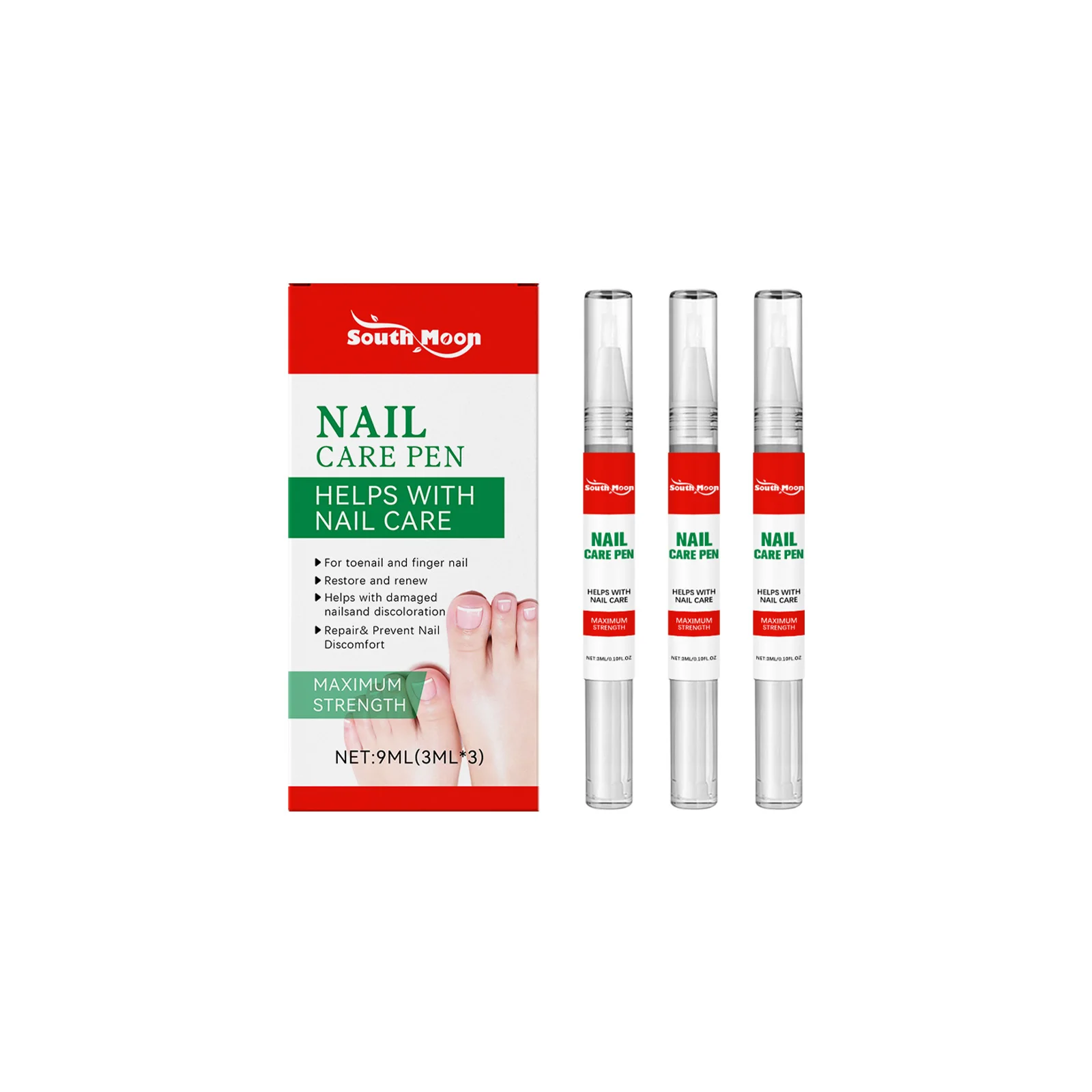 

Ручка для ухода за ногтями South Moon для рук и ног, питательное масло для кутикулы, чистая и сияющая поверхность ногтей, инструмент для ежедневного маникюра и педикюра