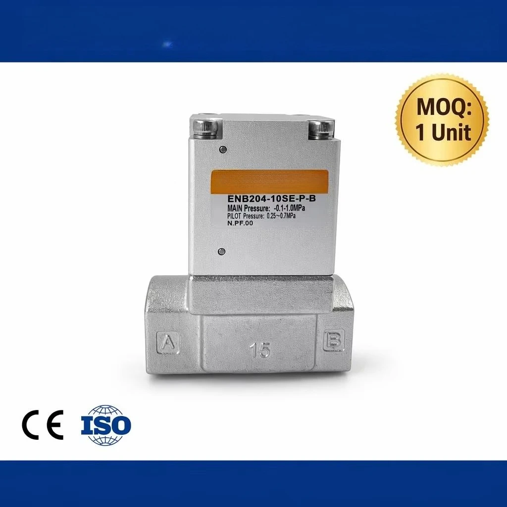 Compact Stainless Steel Solenoid Valve for Semiconductor Industry 2 Position 2 Way High Frequency Fluid Control Valve