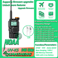 Quansheng UV-K5 Walkie Talkie 50-600MHz RX VHF UHF 136-174MHz 400-470MHz RX TXDTMF VOX FM Air Band Wireless Freq Copy Radio