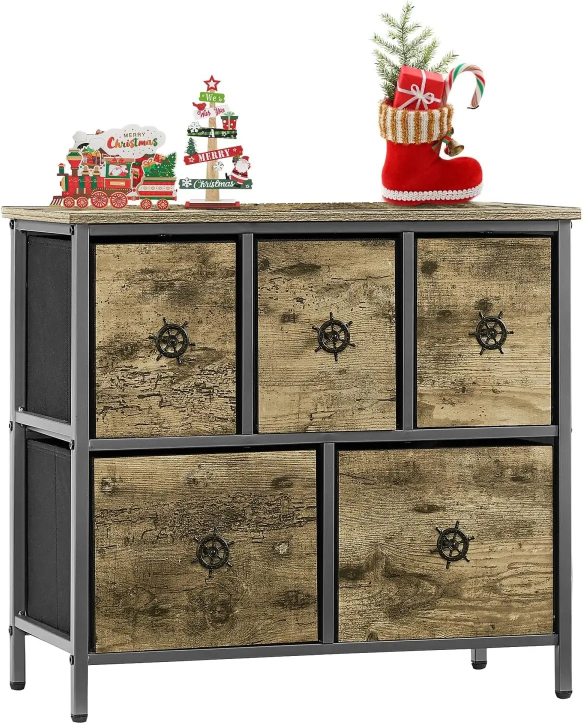 

5 Drawers Dresser For Bedroom,Fabric Dresser Storage Tower Cabinet,Organizer For Living Room, Nursery, Closets,Entryway,