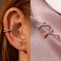 1PC Punk Metal Zircon Ear Cuff Ear Clip for Women No Pierced C Shape Geometric Small Ear Cuff Ear Wrap Ear Cuff Clips Jewelry