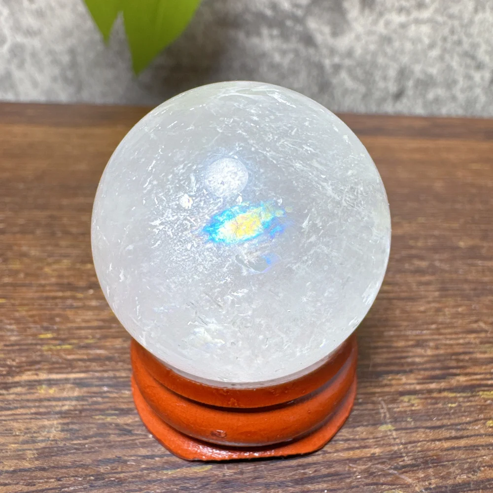 Natural Small Crystal Stone Calcite Honey Sphere Mineral Specimen Reiki Healing Ornament Home Decor DIY Craft Gift Souvenir