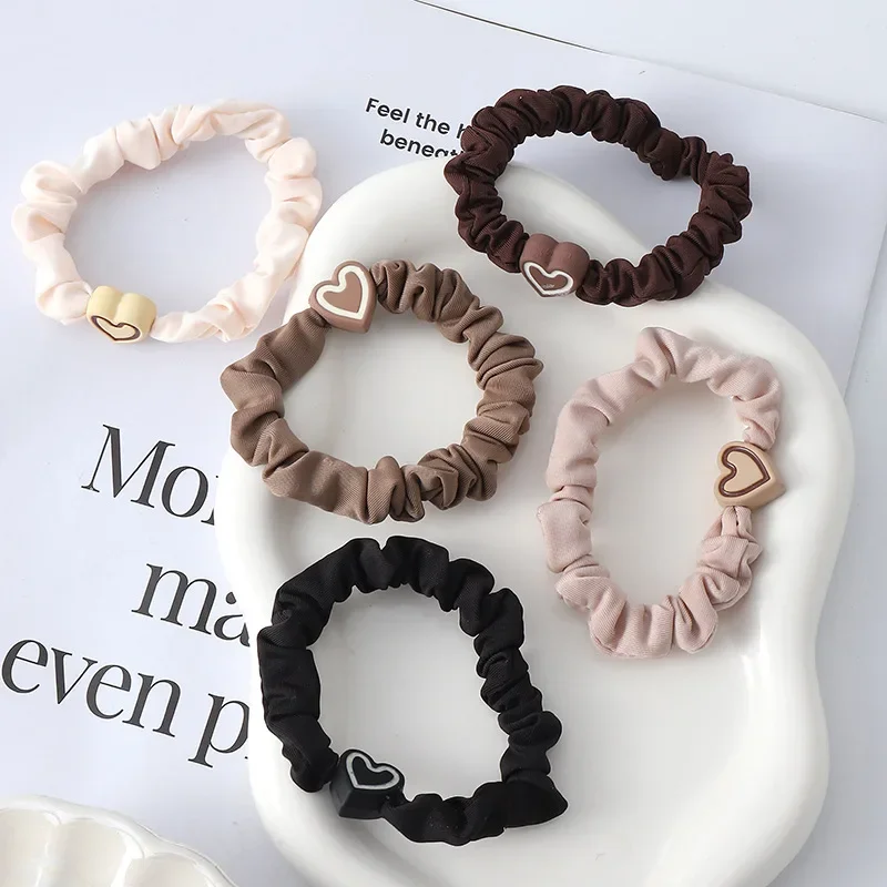 Fashion Accessories Ponytail Rope Elastic Rubber Band Headband Multifunctional Hairband Love Hair Rope