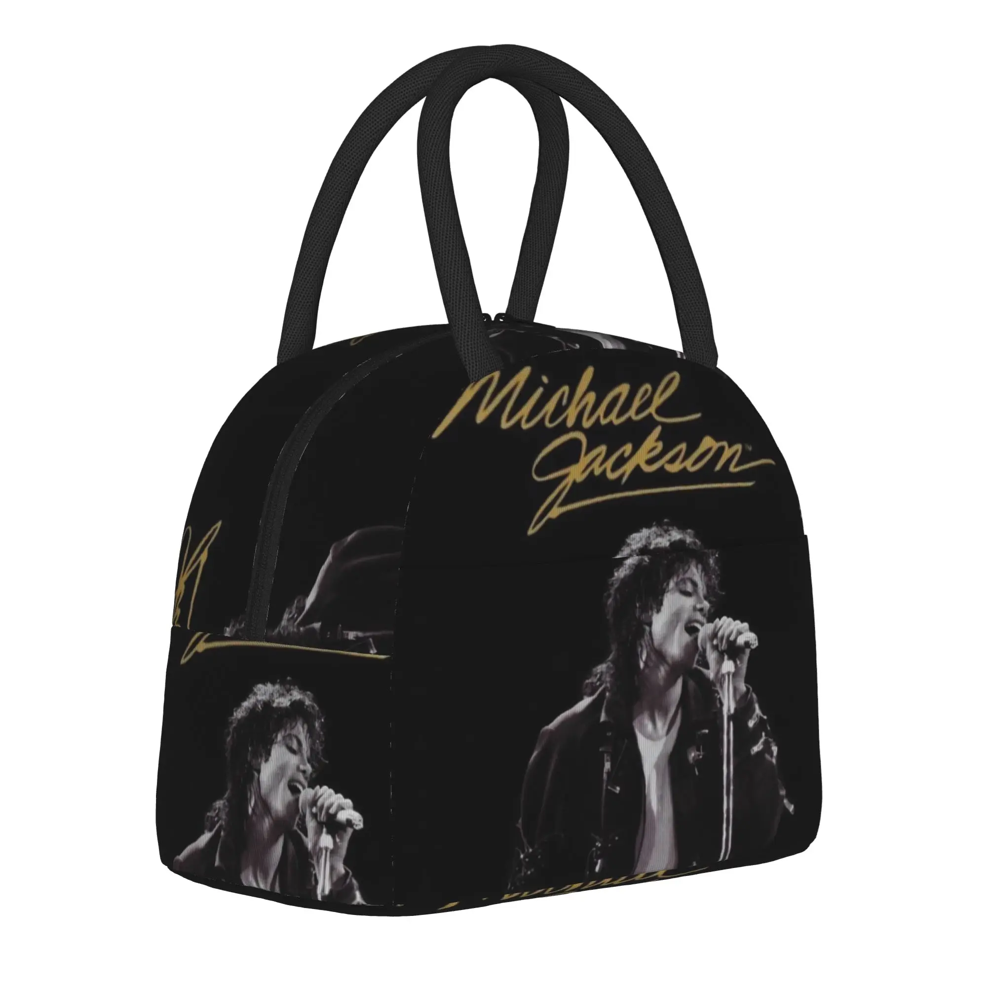 Singer Michael Jacksons MJ Tour 2026 Insulated Lunch Bag for Men Women Storage Food Box Portable Thermal Cooler Lunch Box