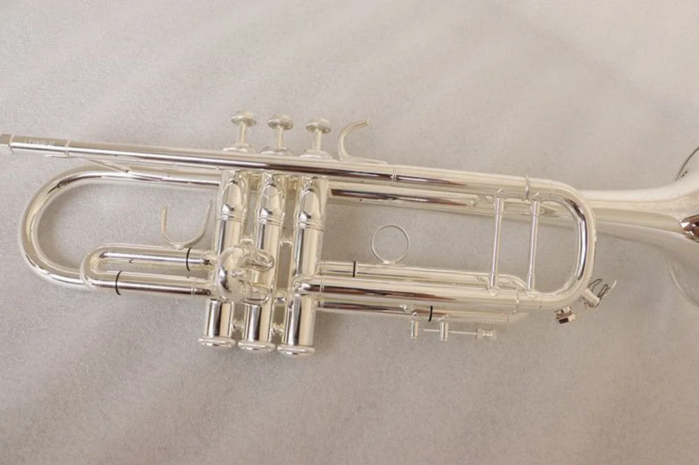 Silver-Plated Trumpet LT180S-37 Musical Instrument, Professional Playing, AAA Grade, Brass Trumpet,  2024New