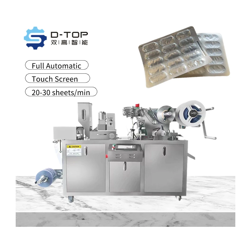 DPP-80 Small Automatic Alu Alu Pill Capsules Packaging Blister Packaging Packing Machine