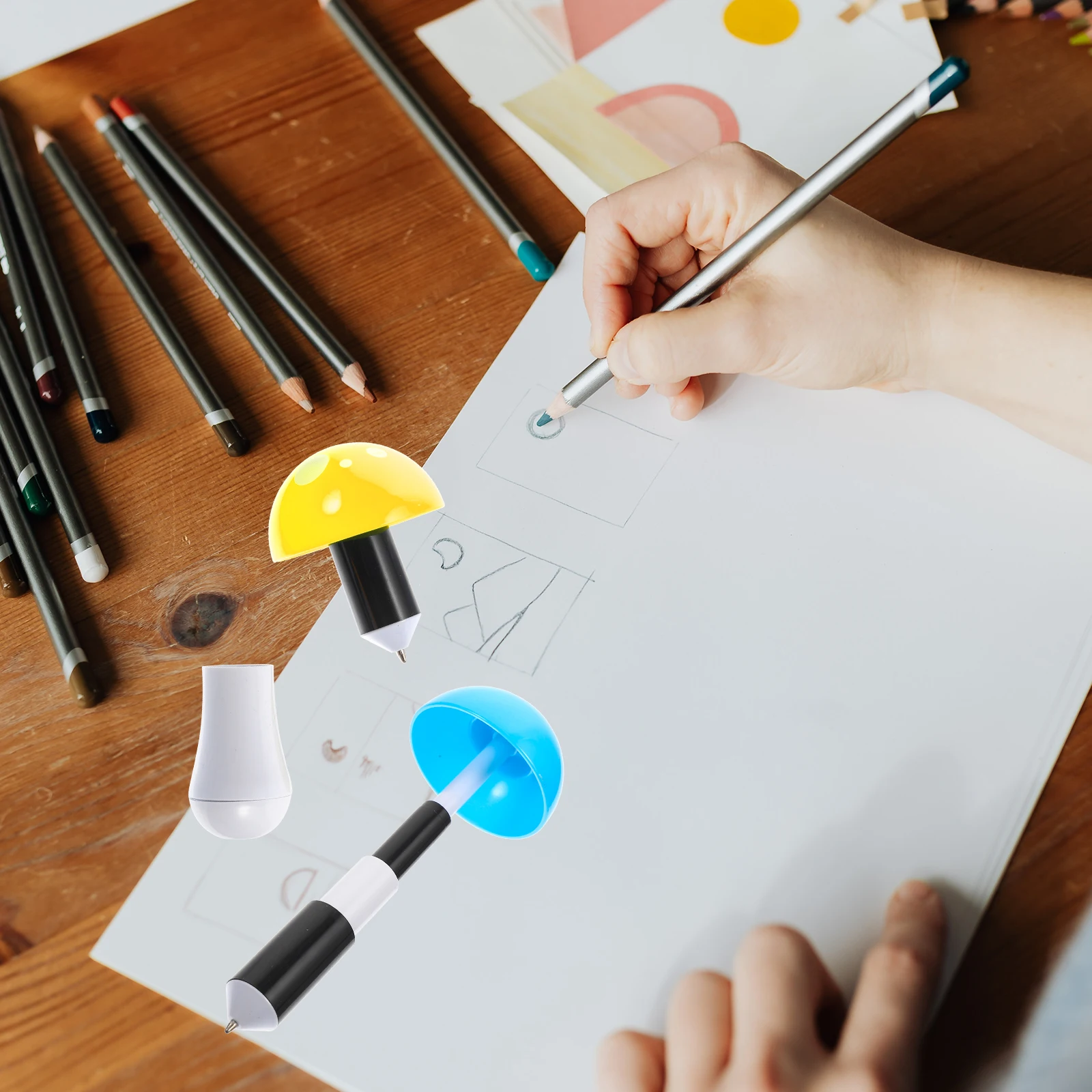 

Mushroom Telescopic Pen Ballpoint for Kindergarten Shape Student Supply Mushrooms
