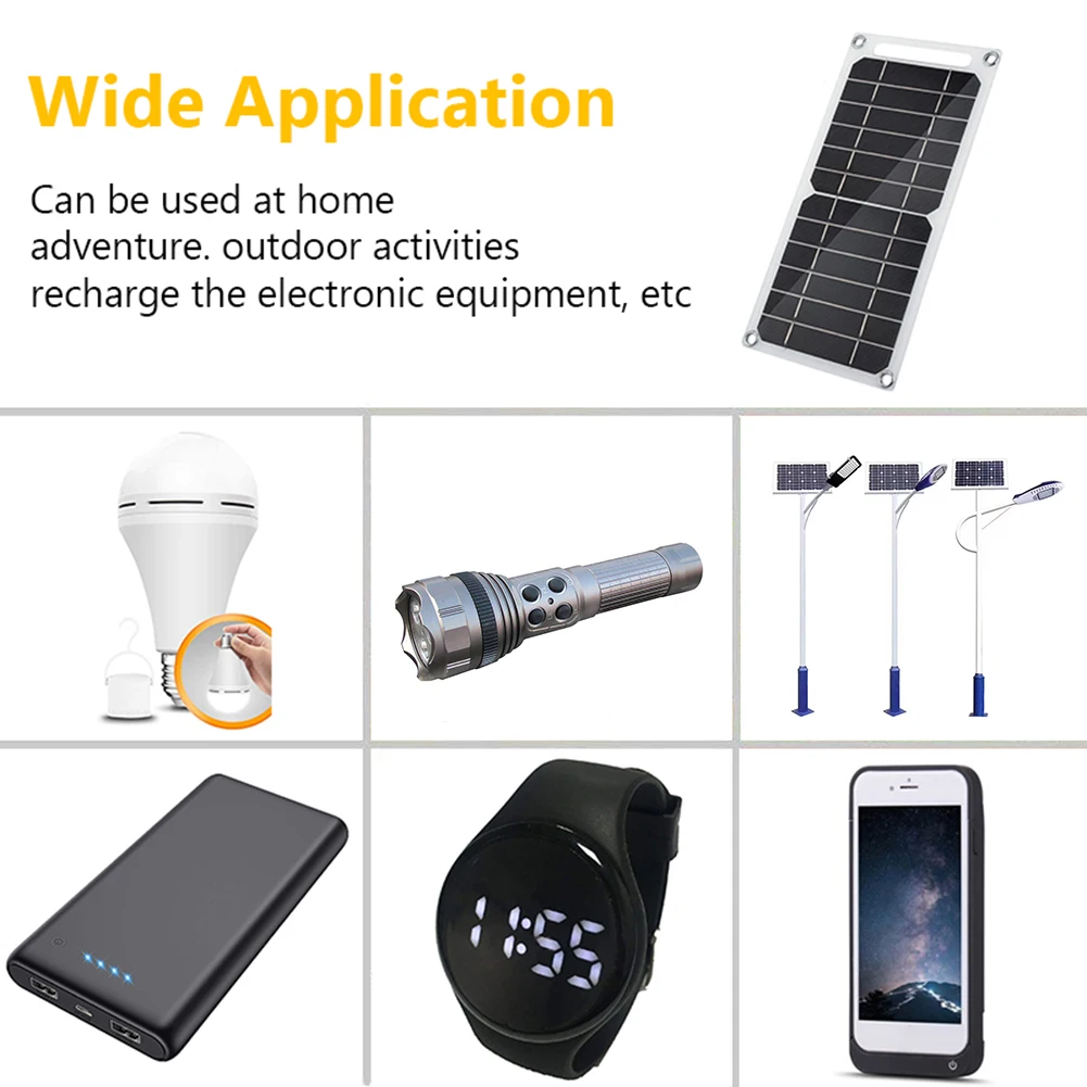 30W Foldable Portable Solar Plate 5V Mini USB Solar Power Bank Outdoor Sunlight Waterproof Solar Charger For Mobile Phone