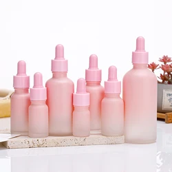 Dropper Bottle Refillable Glass Empty Essential Oil Bottles Portable Travel Liquid Pipettes Bottles Container 5-100ML