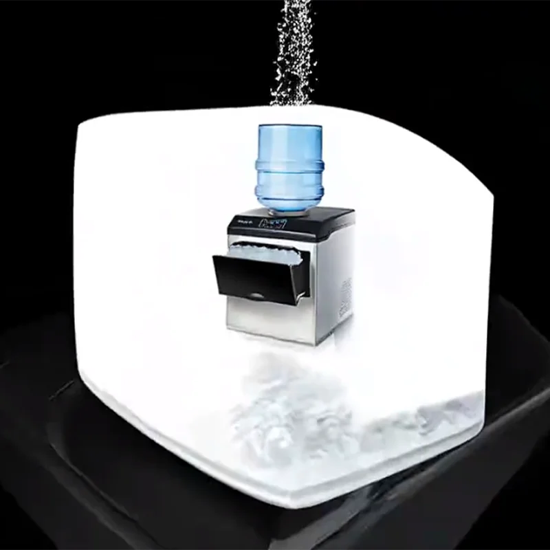 Multifunctional Autometic Home Pellet Ice Making Machine Commercial Mini Ice Maker With Cool Water Dispenser