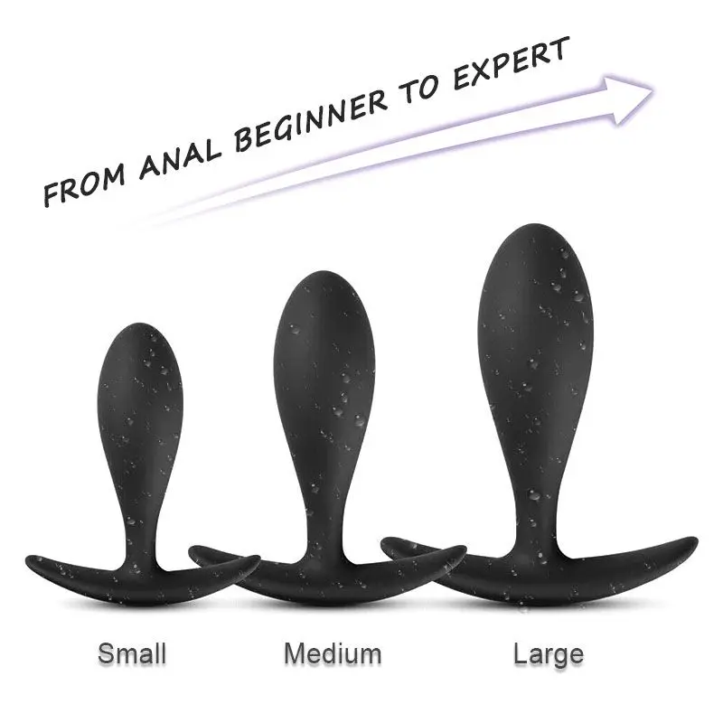 Anal Silicone Plug for Woman Female Soft Dilator Annal Butt Toys Sports Analplug Buttplug Kit Tool Beginners Sex Tooys XXL Man