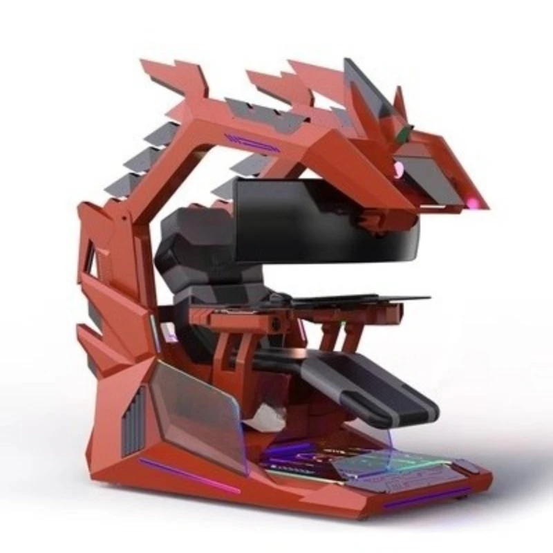

Computer cockpit integrated e-sports table Space capsule computer chair Fat house happy chair