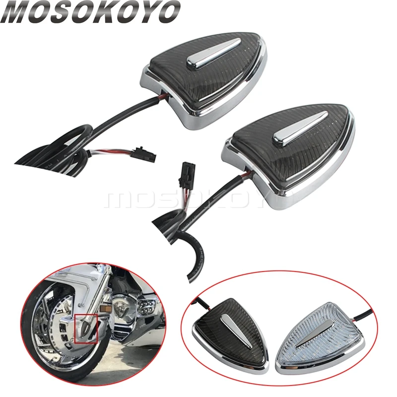 

For Honda Goldwing 1800 2012-2017 GL 1800 GL1800 Gold Wing 1800 Motorcycle Left & Right LED Marker Lights Front Driving Light