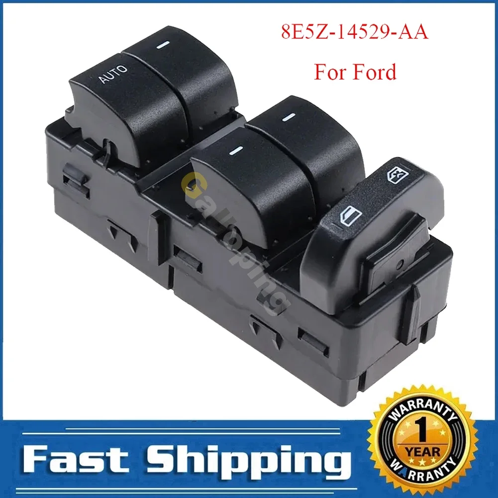 Para Ford Fusion Crown Victoria F-250 350 Super Duty Lincoln MKZ interruptor de ventana principal de energía eléctrica botón de Control 8E5Z-14529-AA