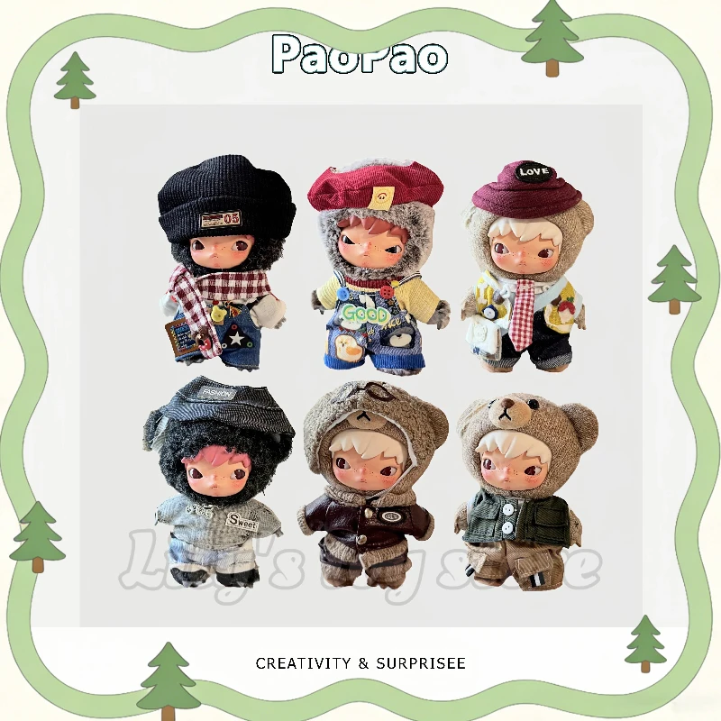 

Одежда для кукол PaoPao Hirono Road Log Series: джинсовый наряд для виниловых плюшевых кукол, брелоков и аксессуаров для переодевания (серия Misty Wild)