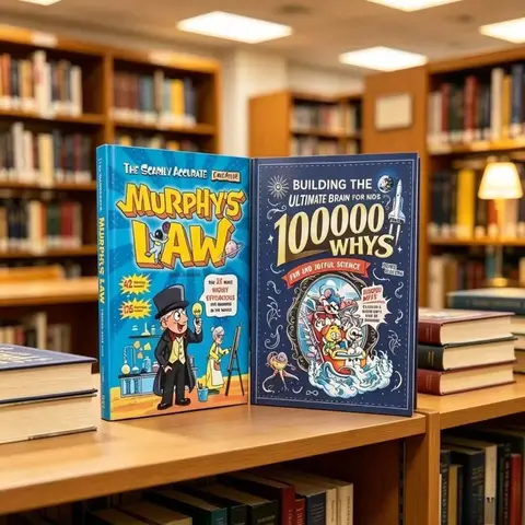 Livre de sciences populaires pour enfants sur la loi de Murphy et les 100 000 pourquoi, ensemble de livres éducatifs pour garçons et filles