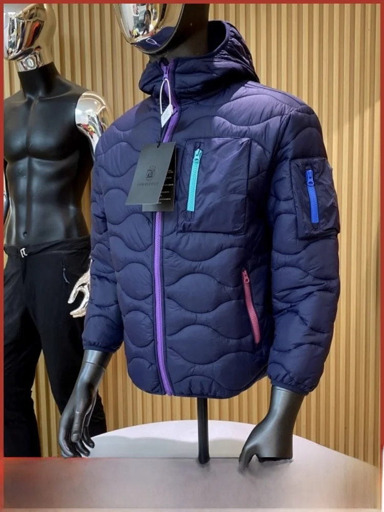 

Теплый изолированный костюм для хлеба, хлопковая тюремная ткань, уличная изящная цветная бровая строчка, зимнее новое поступление, нейлоновая ткань