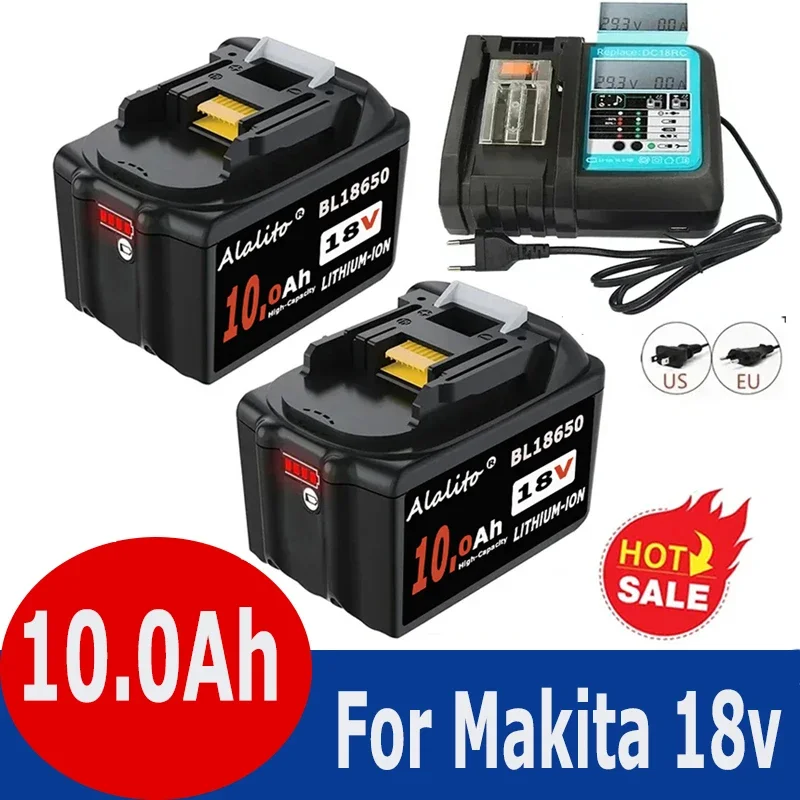 Upgraded Replacement Battery Li-ion 18V 10000mah For Makita BL1830B BL1850B BL1850 BL1840 BL1860 BL1815 Power Tools Battery