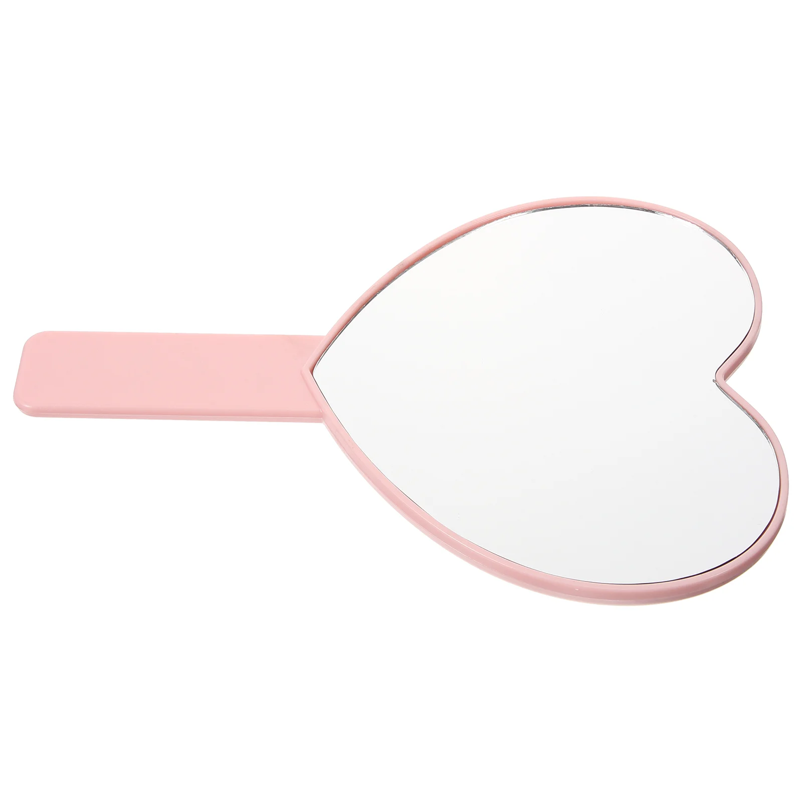 

Makeup Mirror Heart Compact Hand Handbag for Women Heart-shaped Handheld Travel with Handle Miss