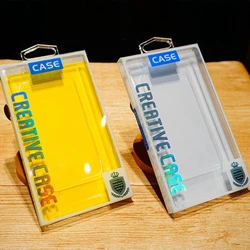 100Pcs Phone Case Packaging Box with Tray, Universal Phone Cover Package Box, Transparent Blister PVC Plastic Box, 3.5-6.8 Inch