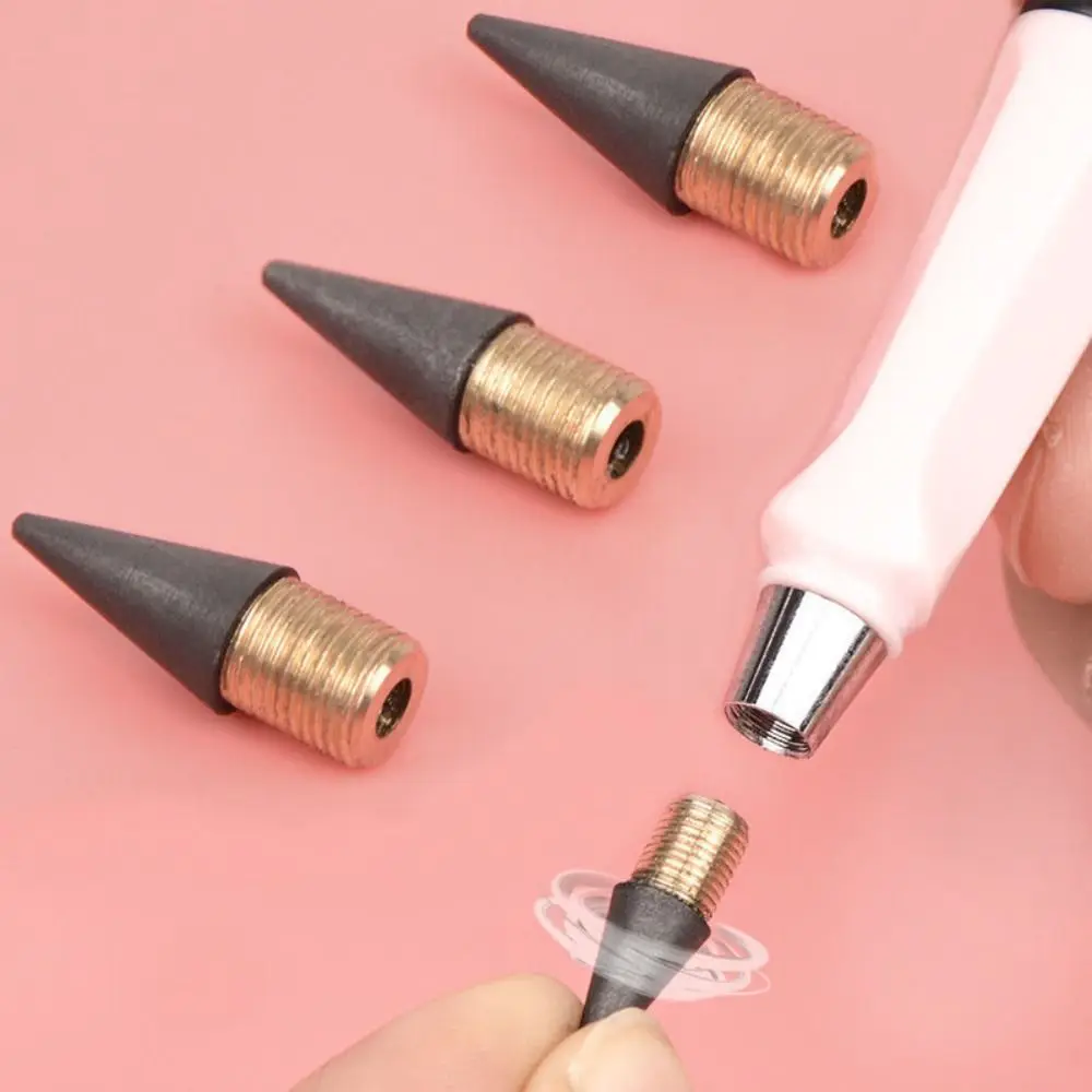 20PCS 0.5mm Refills Inkless Tip Replacement Pen Replaceable Ink Free Head for No Ink Pen Infinite Writing Graphite