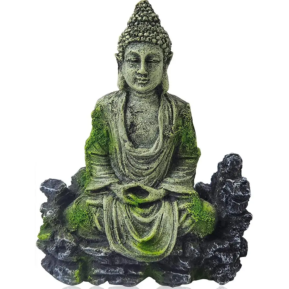 Buddha Statue Resin Crafts Fish Shrimp House Aquarium Fish Tank Landscaping Decoration Ornament Newest