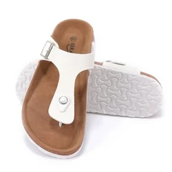 Nuove donne estive pantofola in sughero Casual infradito da spiaggia antiscivolo all'esterno in pelle nabuk slip on Slides Shoe