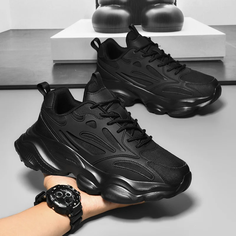 

Fashion Men's Shoes Platform Running Shoes Breathable Thick Soled Casual Sports Shoe Soft Soled Comfort Male Tennis Sneakers