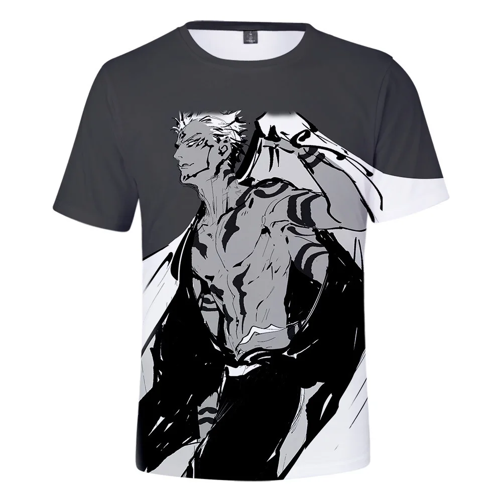 Kids And Mens Summer t shirts Japanese Anime Jujutsu Kaisen Gojo Boys T-shirt Summer Oversized Harajuku Casual Sport  Streetwear