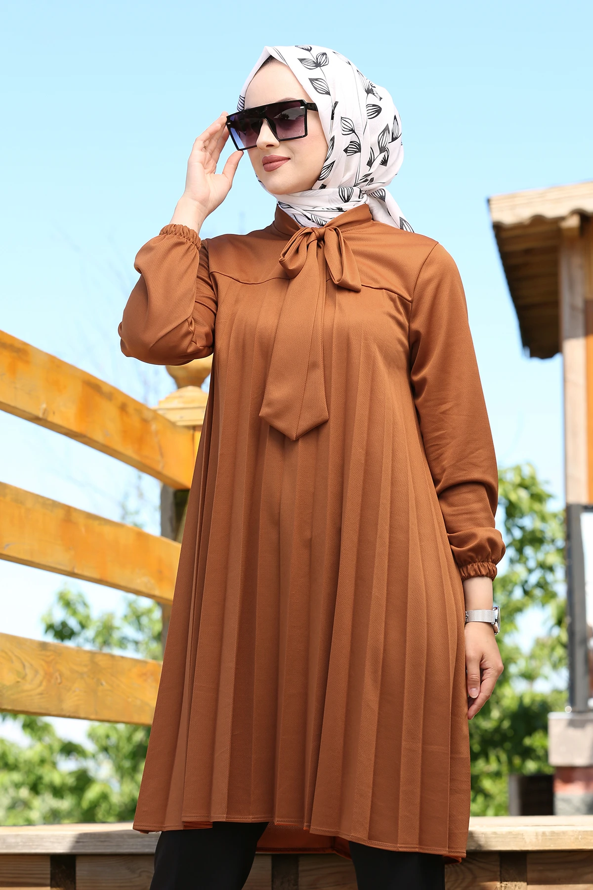 Açelya; Pleats Tunik MD-Tan