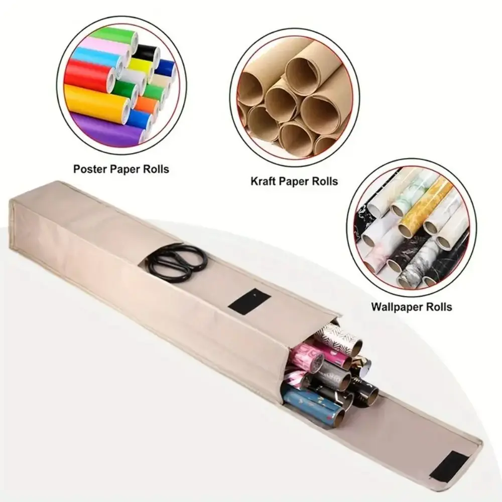 

Foldable Gift Wrapping Papers Bag Large Capacity Multi-Purpose Decorative Papers Organizer‘’ Waterproof Storage Bag